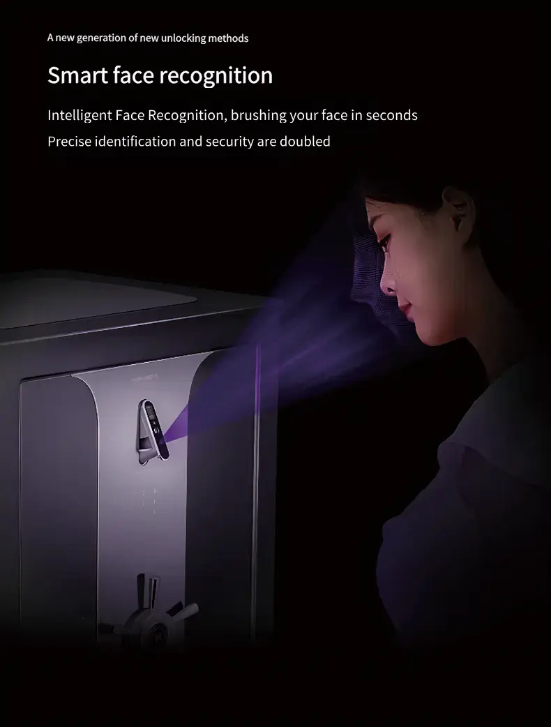 HEVER Standard Edition Facial Recognition Smart Safe 4 HEVER Standard Edition Facial Recognition Smart Safe 2